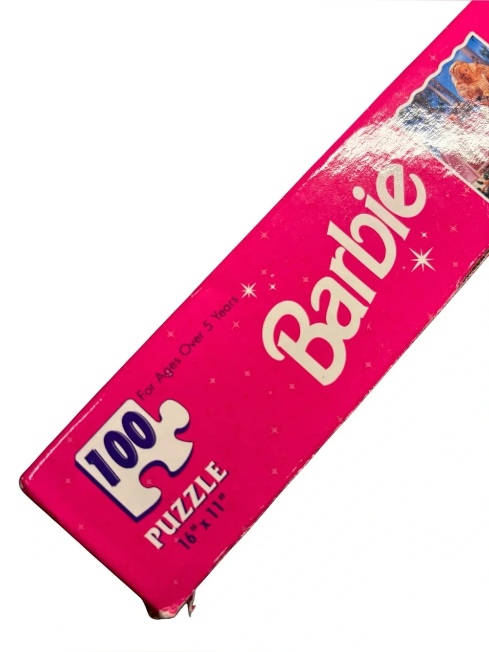Vintage 1996 Barbie Ribbons Roses 100 Piece Puzzle 16